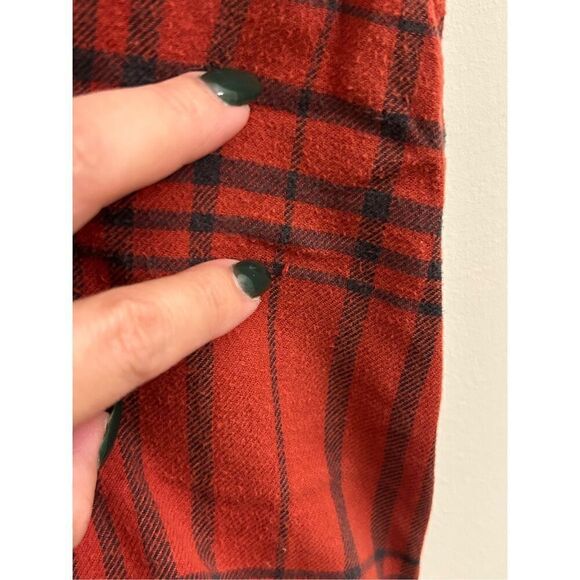 Quicksilver men's Dufflink flannel quilted overshirt S red plaid - Picture 12 of 13